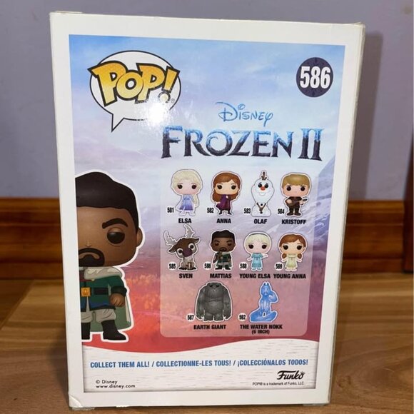 NWT DISNEY Mattias Frozen 2 Funko Pop action figure NEW IN BOX (box damaged) - Picture 9 of 10